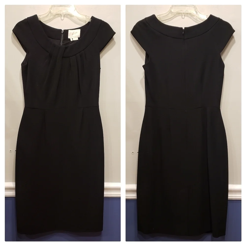 Sz 4 Black Kate Spade New York Raya Dress Effortless Chic Timeless Elegant